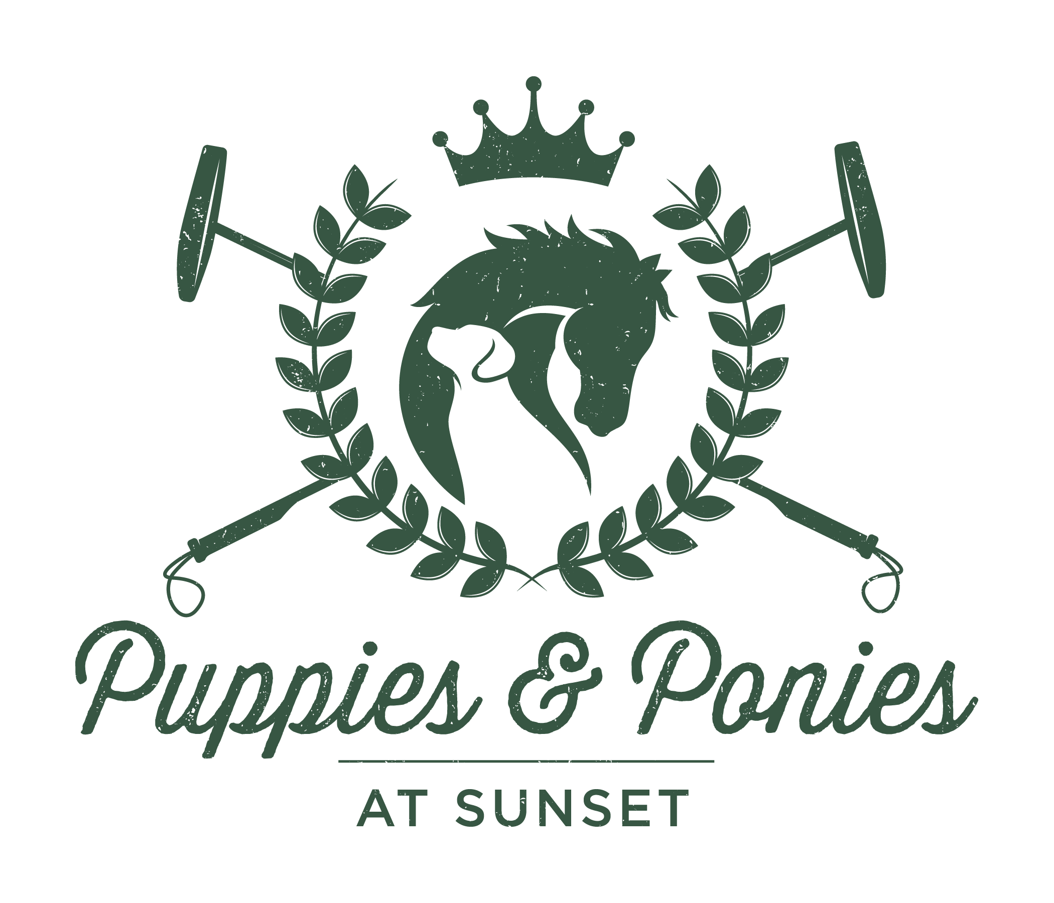 Puppies & Ponies at Sunset